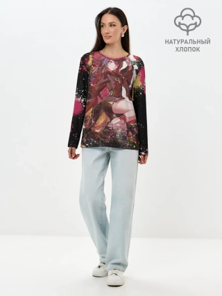 Лонгслив женский. Хлопок / HU TAO | ХУ ТАО | Похоронное бюро