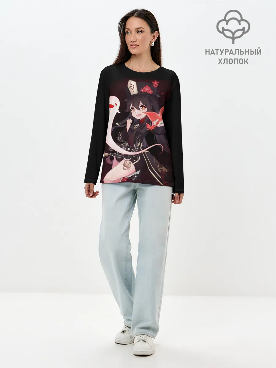 Лонгслив женский. Хлопок / HU TAO | ХУ ТАО