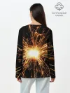 Лонгслив женский. Хлопок / фейерверк души