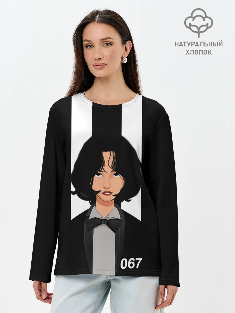 Лонгслив женский. Хлопок / Игрок Кан Сэ Бёк