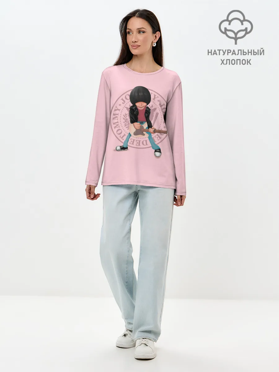 Лонгслив женский. Хлопок / Joey Ramone