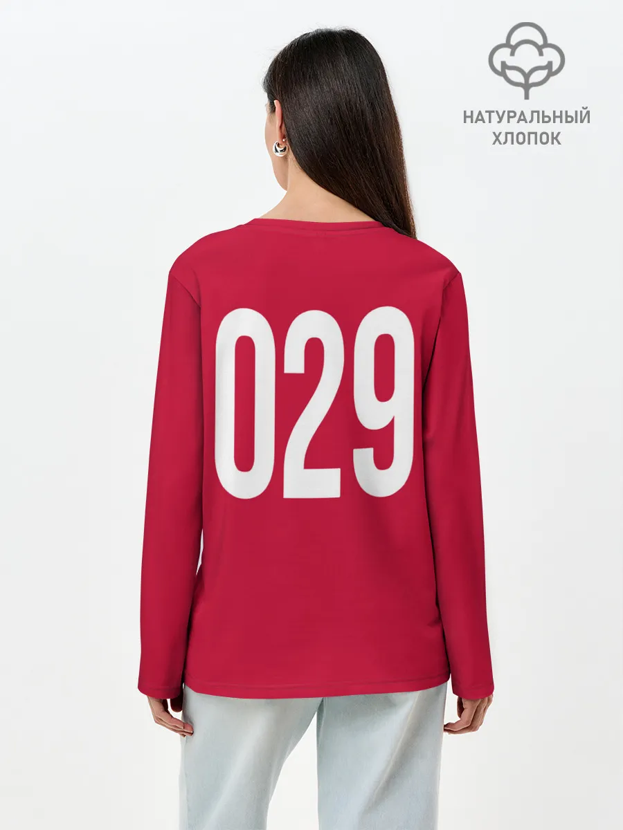 Лонгслив женский. Хлопок / Squid game: guard 029/policeman