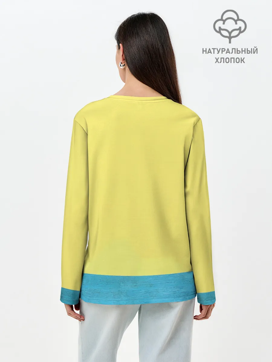 Лонгслив женский. Хлопок / Бернский зенненхунд, Berner Sennenhund