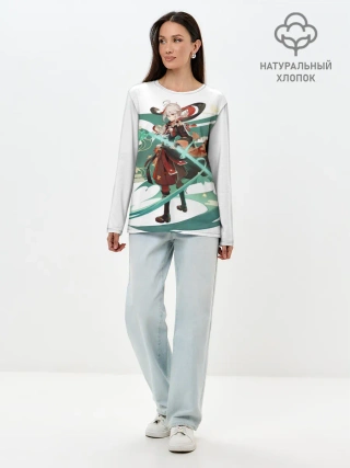 Лонгслив женский. Хлопок / ТОМА | МЕСТНЫЙ АВТОРИТЕТ