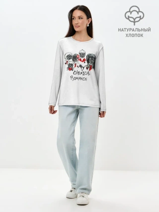 Лонгслив женский. Хлопок / Группа My Chemical Romance в противогазах