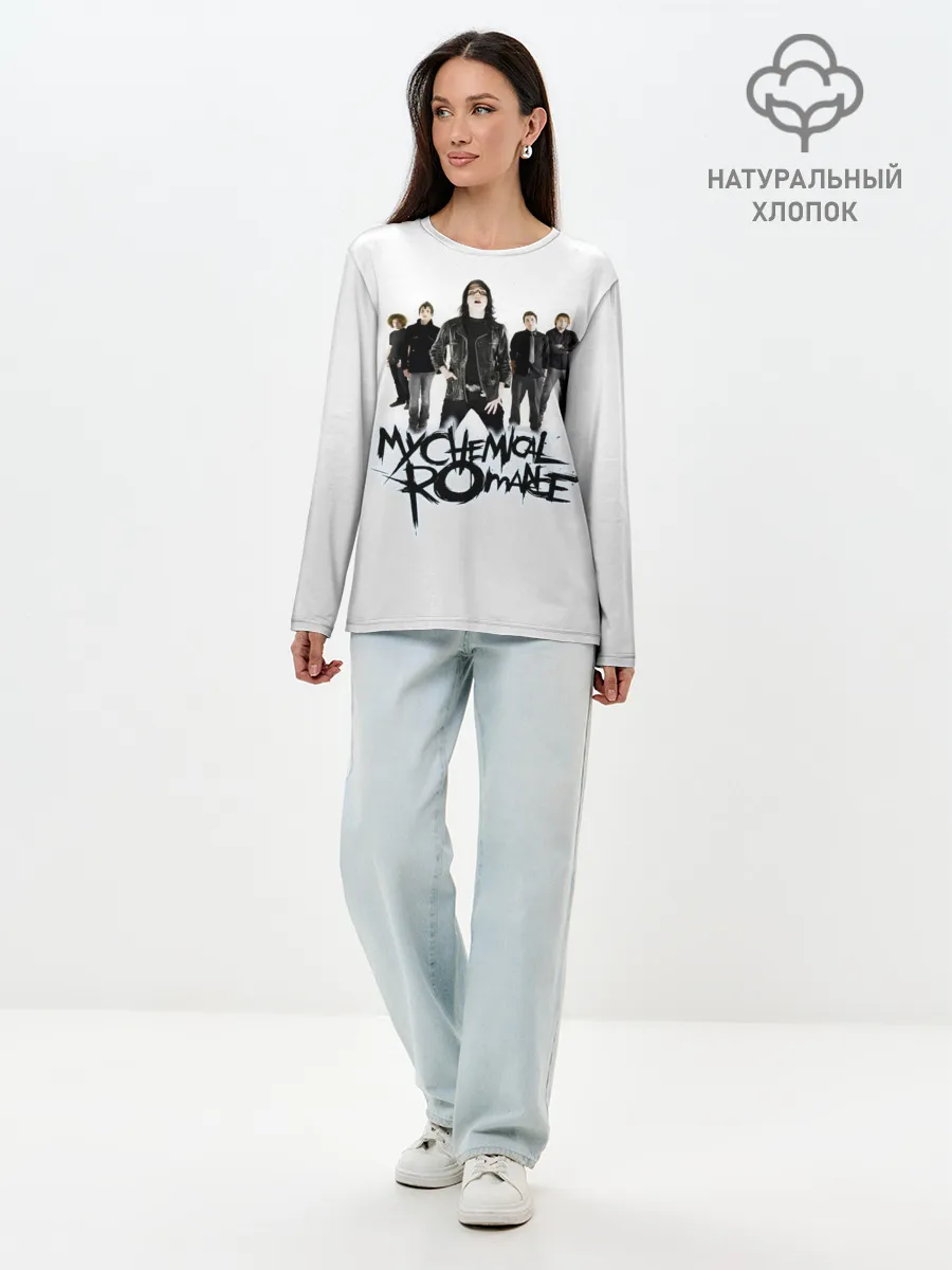 Лонгслив женский. Хлопок / Участники группы My Chemical Romance