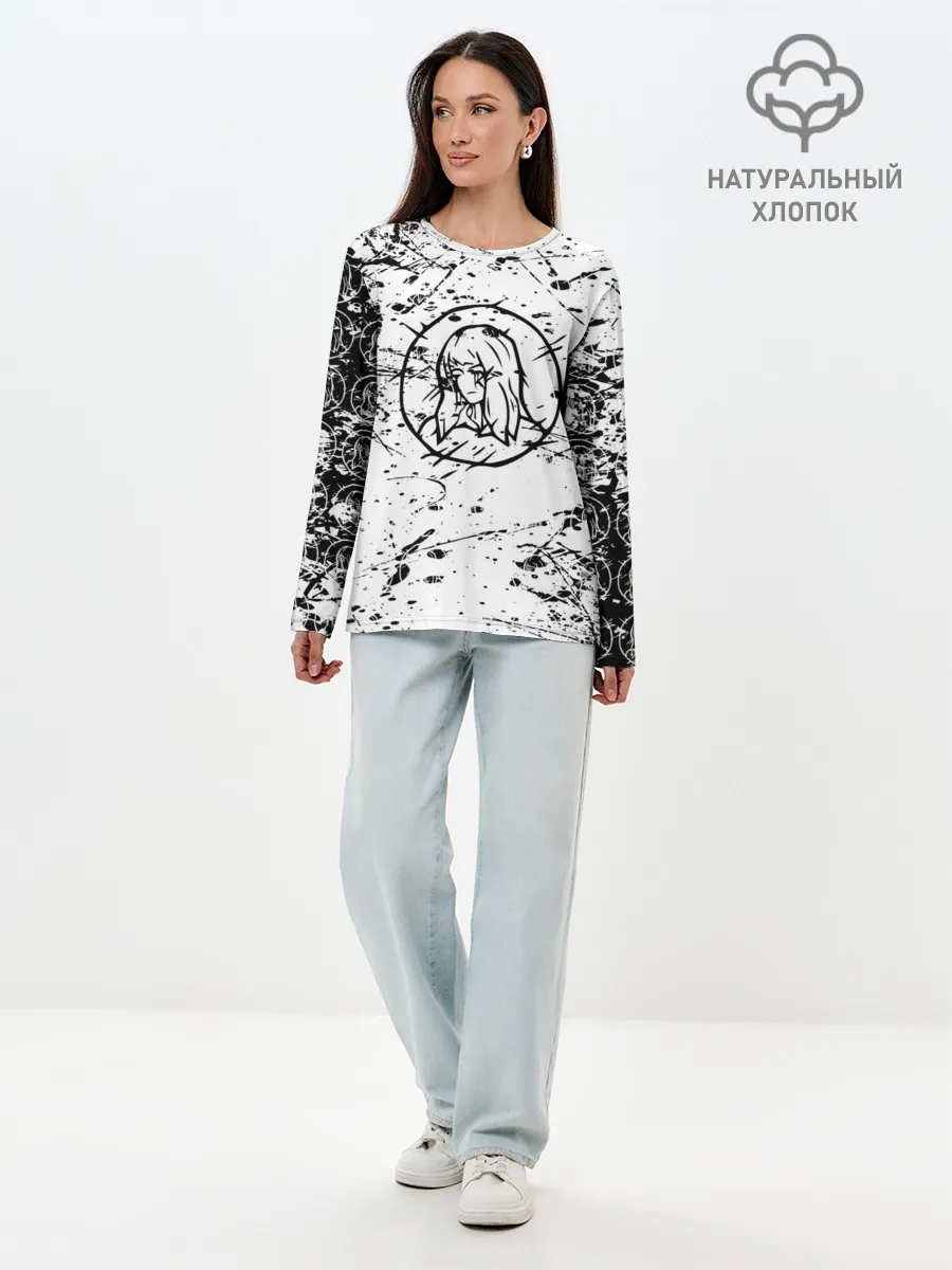 Лонгслив женский. Хлопок / velial squad / velial pharaoh