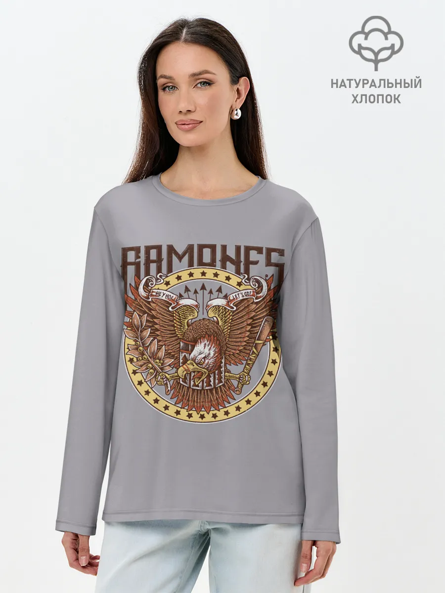 Лонгслив женский. Хлопок / Ramones Eagle