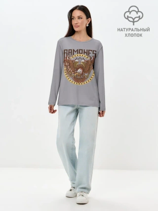 Лонгслив женский. Хлопок / Ramones Eagle