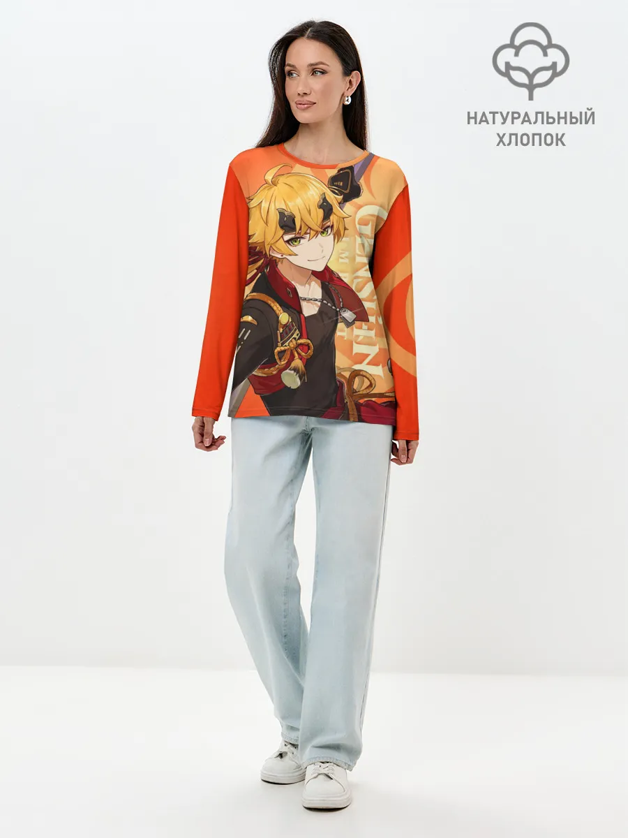 Лонгслив женский. Хлопок / Genshin Impact, Тома