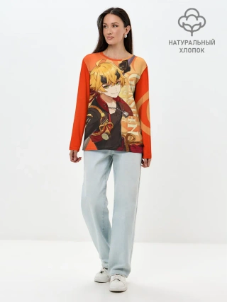 Лонгслив женский. Хлопок / Genshin Impact, Тома
