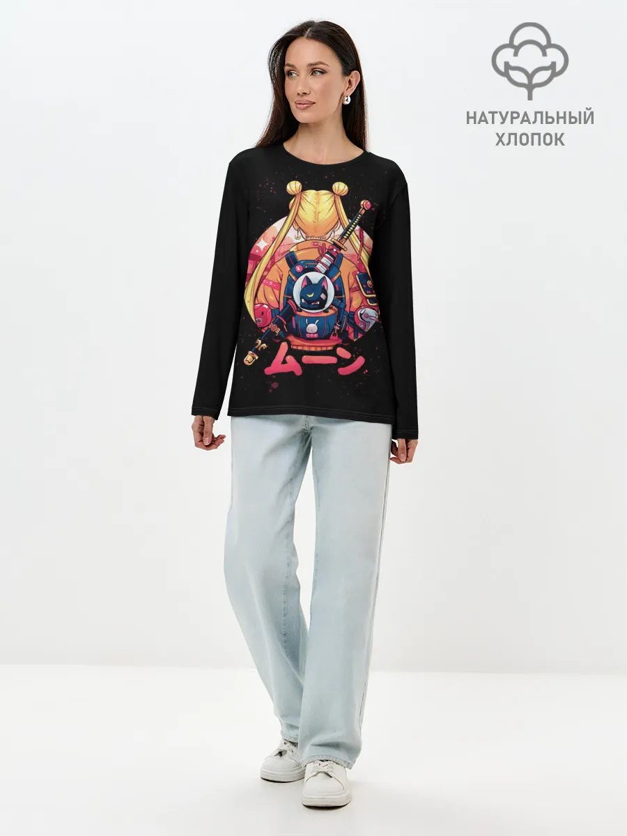 Лонгслив женский. Хлопок / Сейлор Мун / Sailor Moon