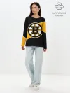 Лонгслив женский. Хлопок / Бостон Брюинз, Boston Bruins