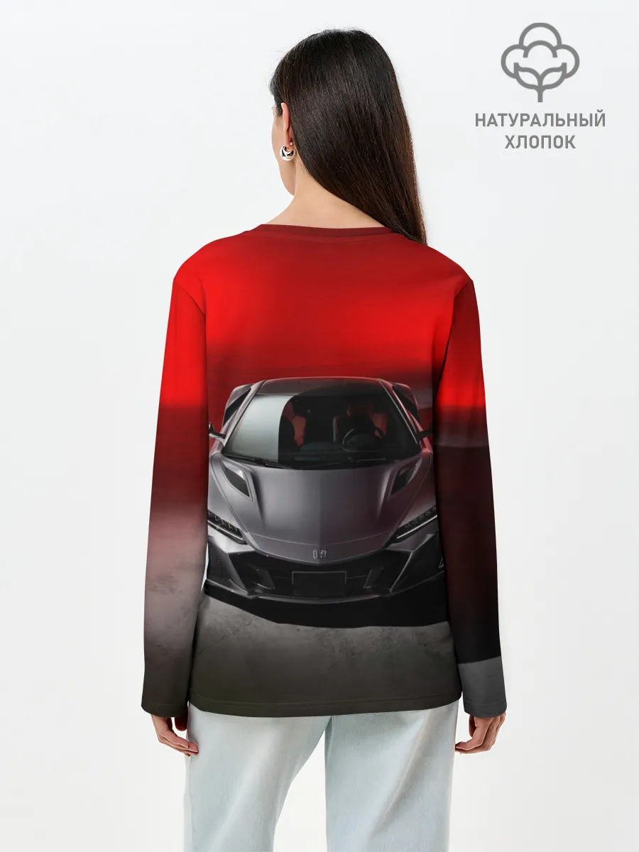 Лонгслив женский. Хлопок / HONDA NSX