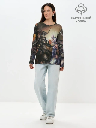 Лонгслив женский. Хлопок / Lilith and Anakim