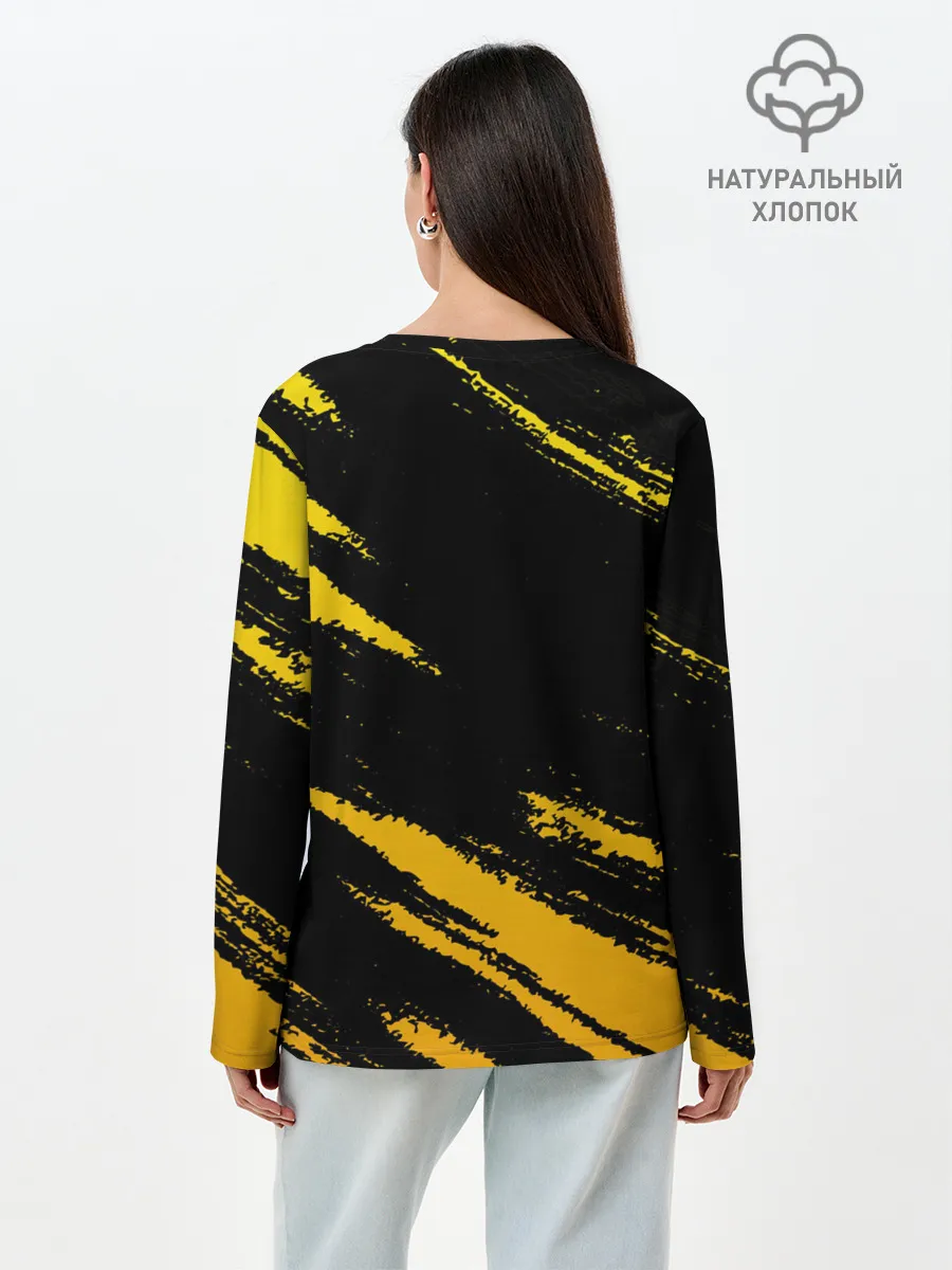 Лонгслив женский. Хлопок / Playerunknowns Battlegrounds: Петух.