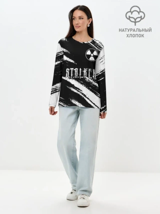 Лонгслив женский. Хлопок / S.T.A.L.K.E.R. 2: Тени Чернобыля.