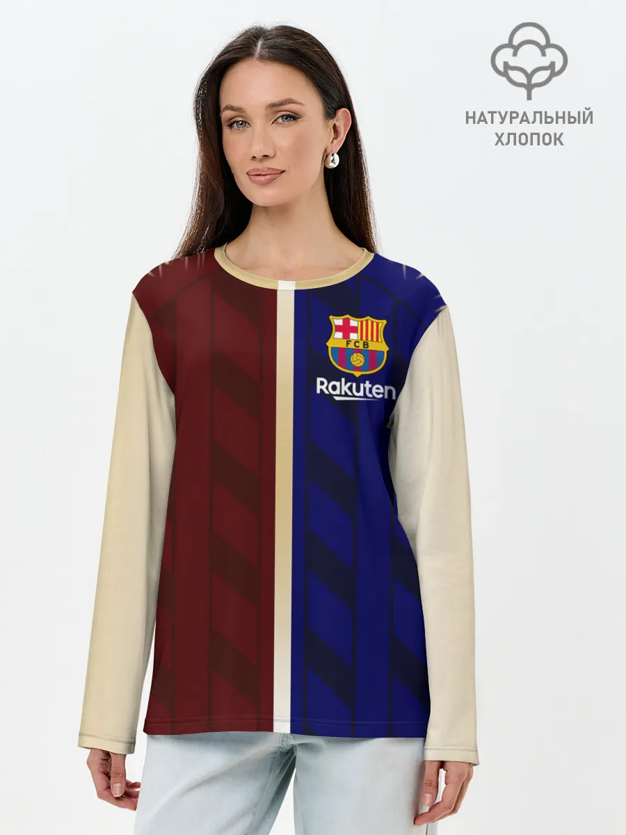 Лонгслив женский. Хлопок / Barcelona Форма.