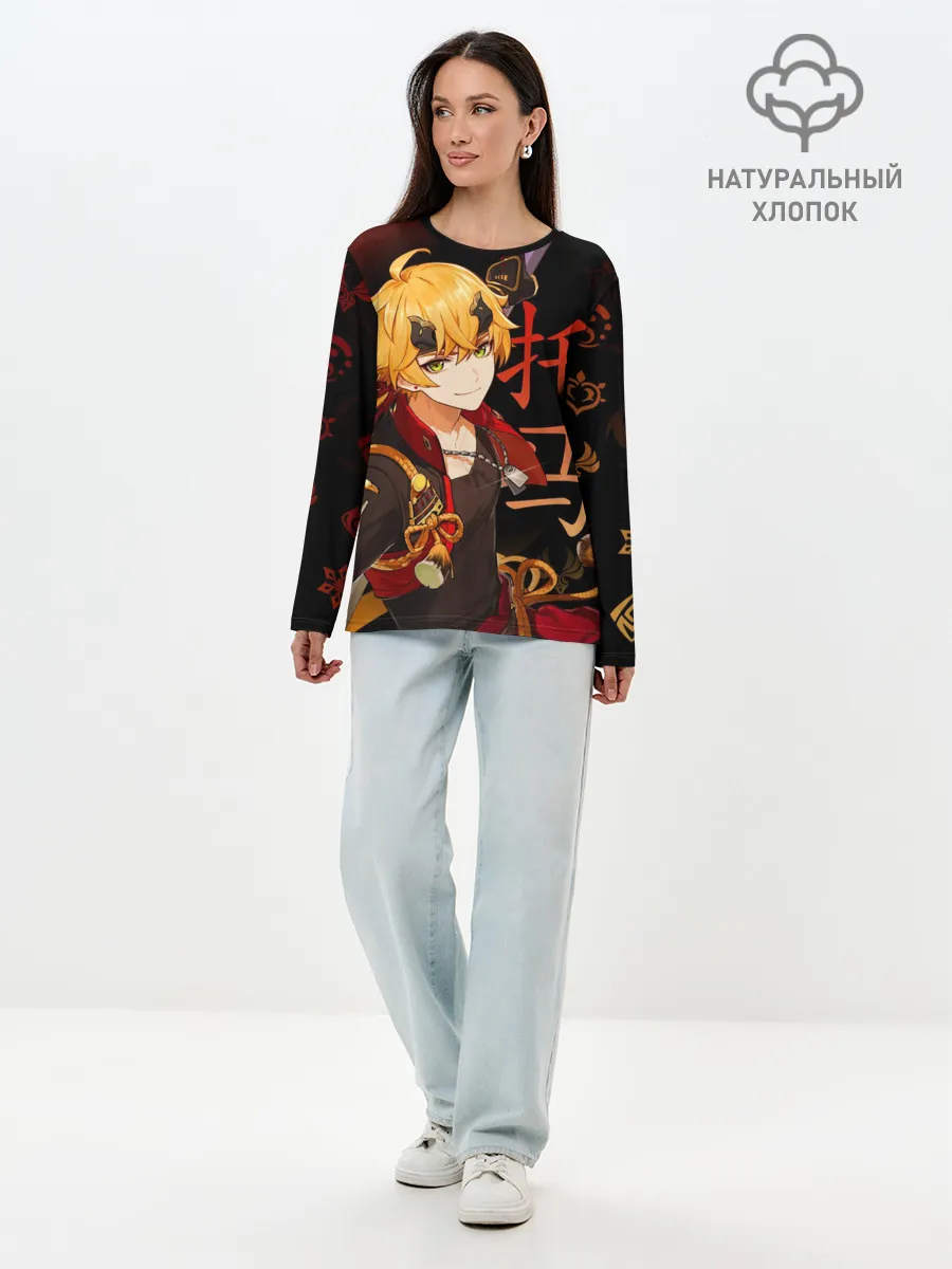 Лонгслив женский. Хлопок / Genshin Impact - Тома