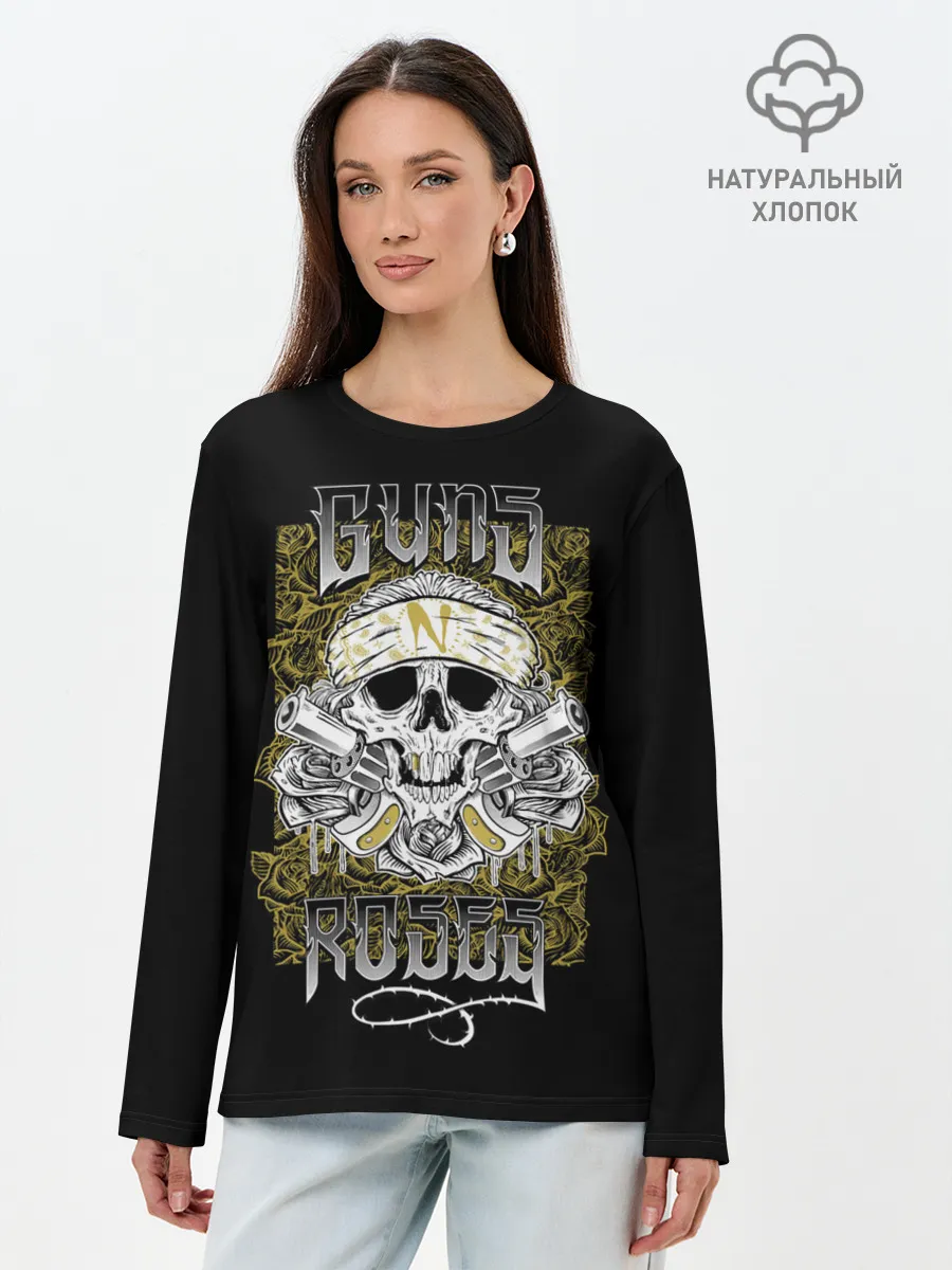 Лонгслив женский. Хлопок / Короли рока