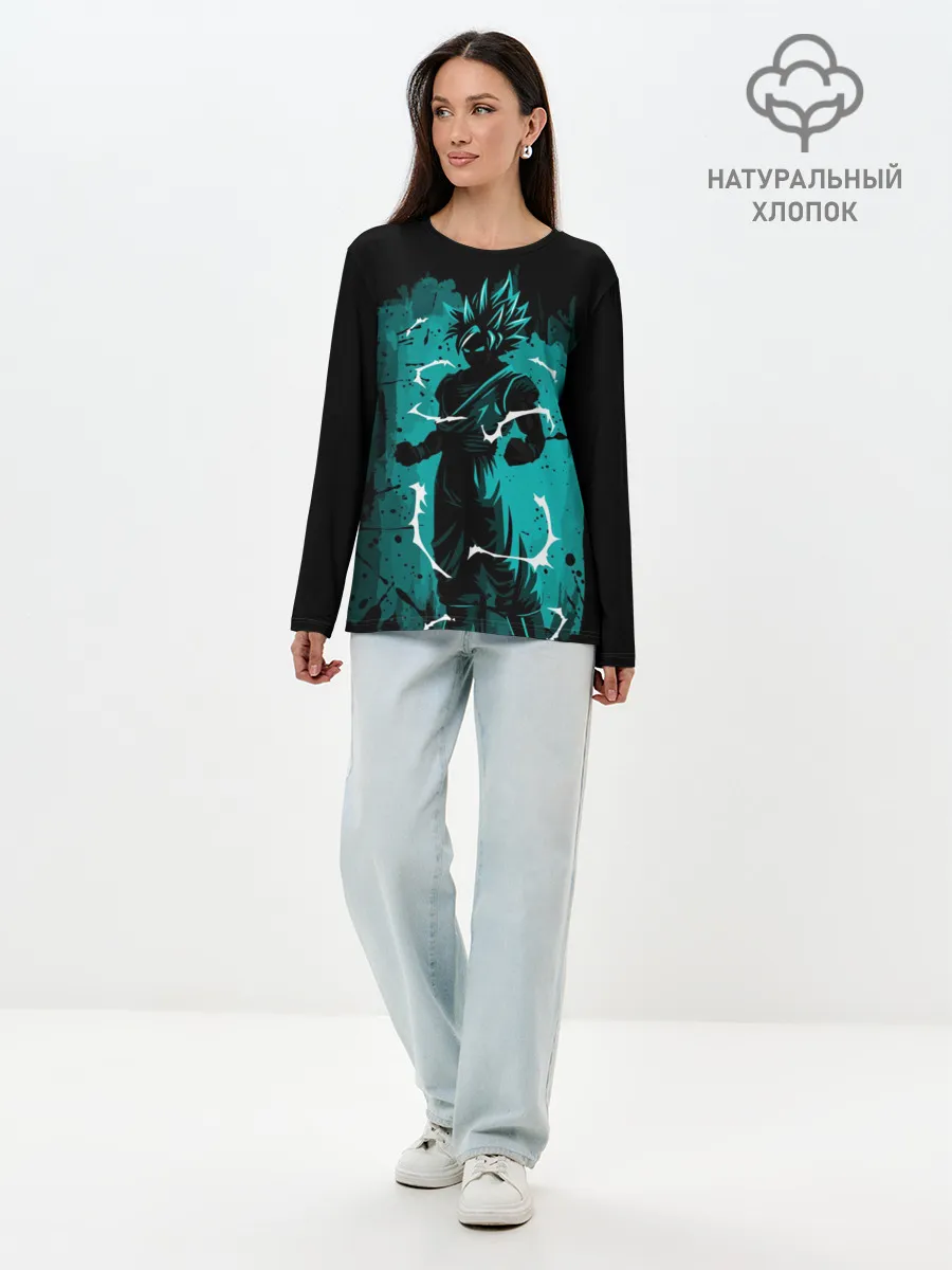 Лонгслив женский. Хлопок / Ultra Goku, Гоку