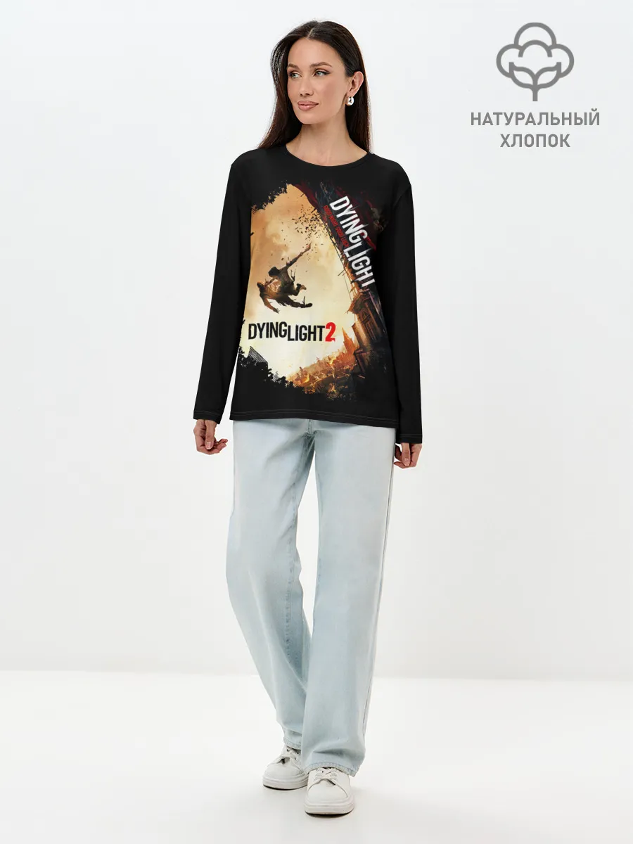 Лонгслив женский. Хлопок / DYING LIGHT 2 NEW WORLD