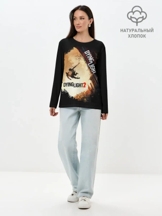 Лонгслив женский. Хлопок / DYING LIGHT 2 NEW WORLD
