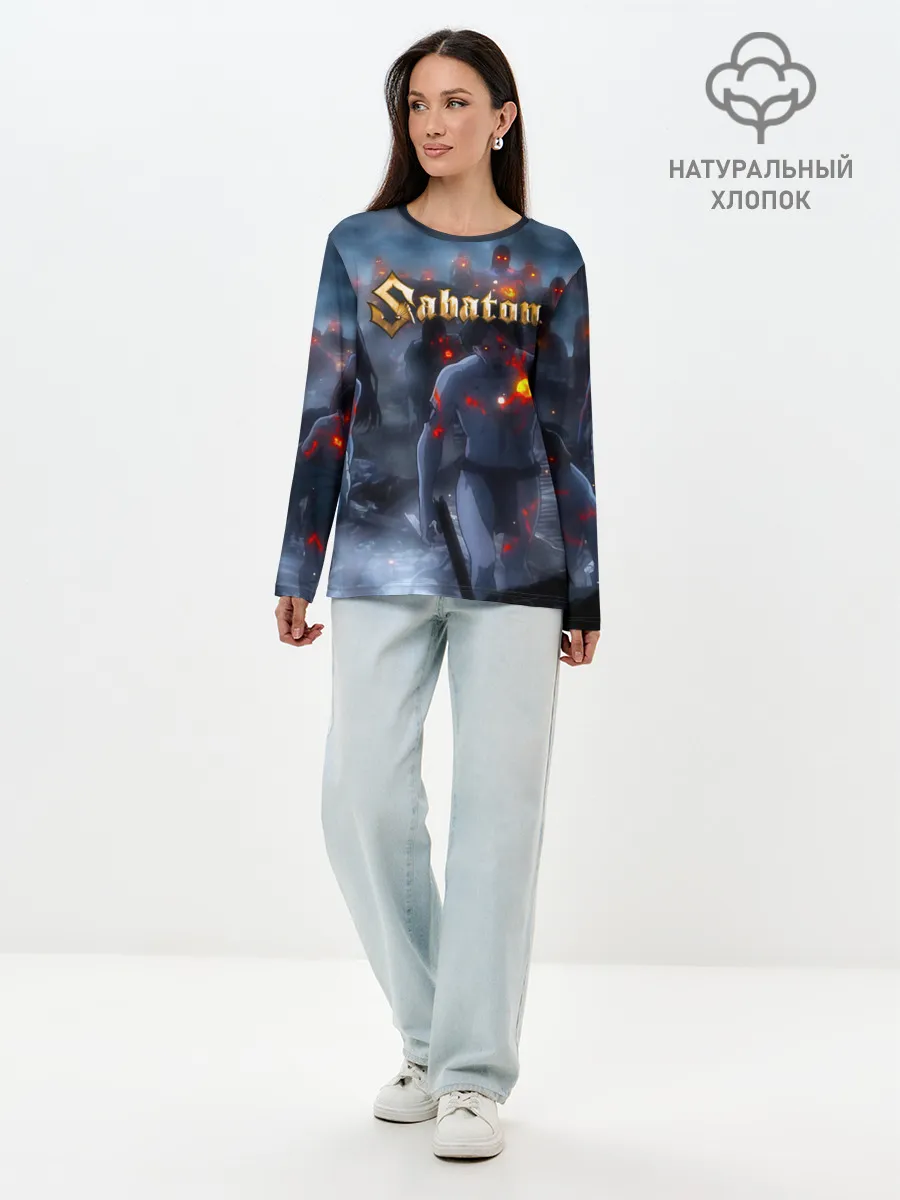 Лонгслив женский. Хлопок / Зомби Sabaton