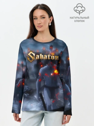 Лонгслив женский. Хлопок / Зомби Sabaton