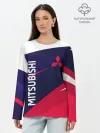 Лонгслив женский. Хлопок / MITSUBISHI ТРИКОЛОР