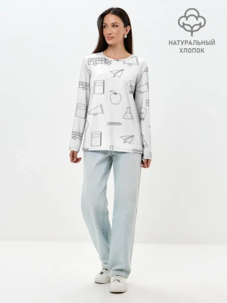 Лонгслив женский. Хлопок / эскизы простые