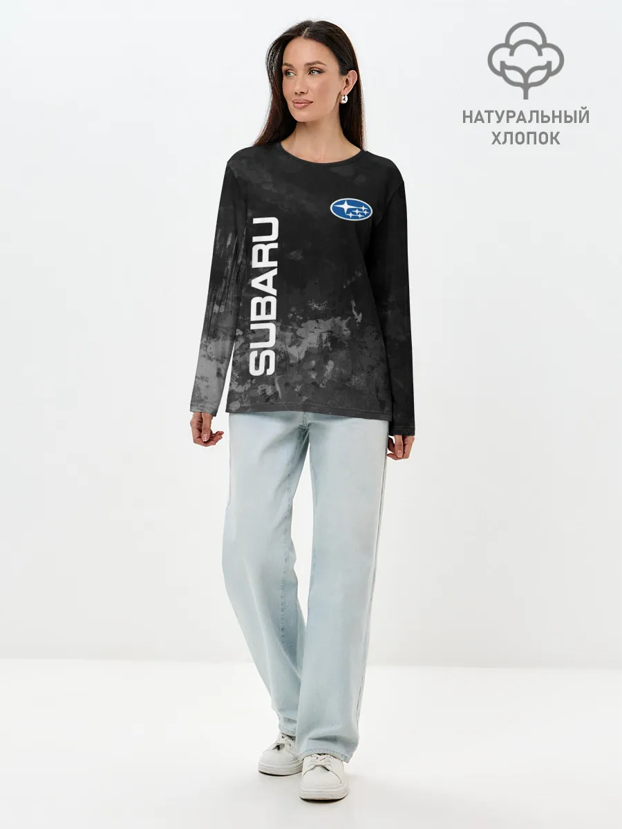 Лонгслив женский. Хлопок / Субару, Subaru
