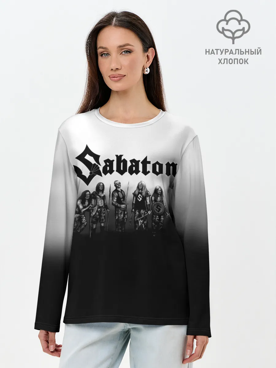 Лонгслив женский. Хлопок / Участники группы Sabaton