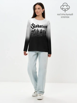 Лонгслив женский. Хлопок / Участники группы Sabaton