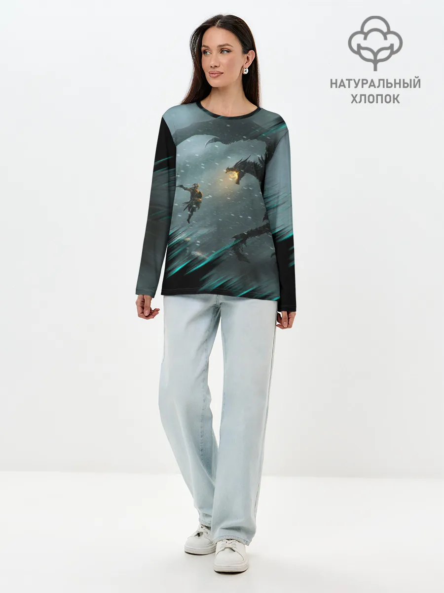 Лонгслив женский. Хлопок / TES FUS RO DAH | DRAGON