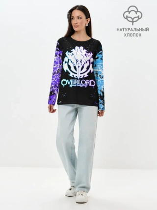 Лонгслив женский. Хлопок / OVERLORD | оверлорд neon | НЕОН