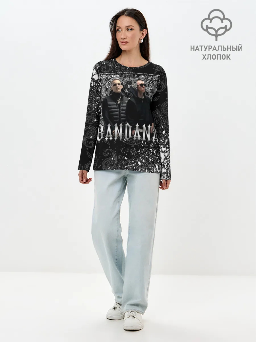 Лонгслив женский. Хлопок / BANDANA 1