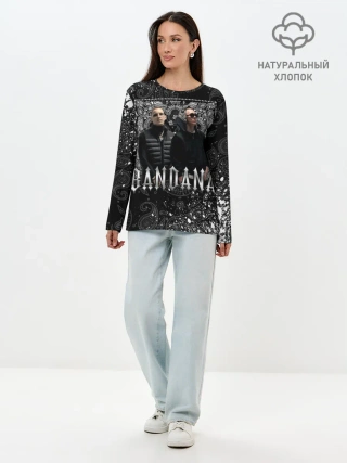 Лонгслив женский. Хлопок / BANDANA 1