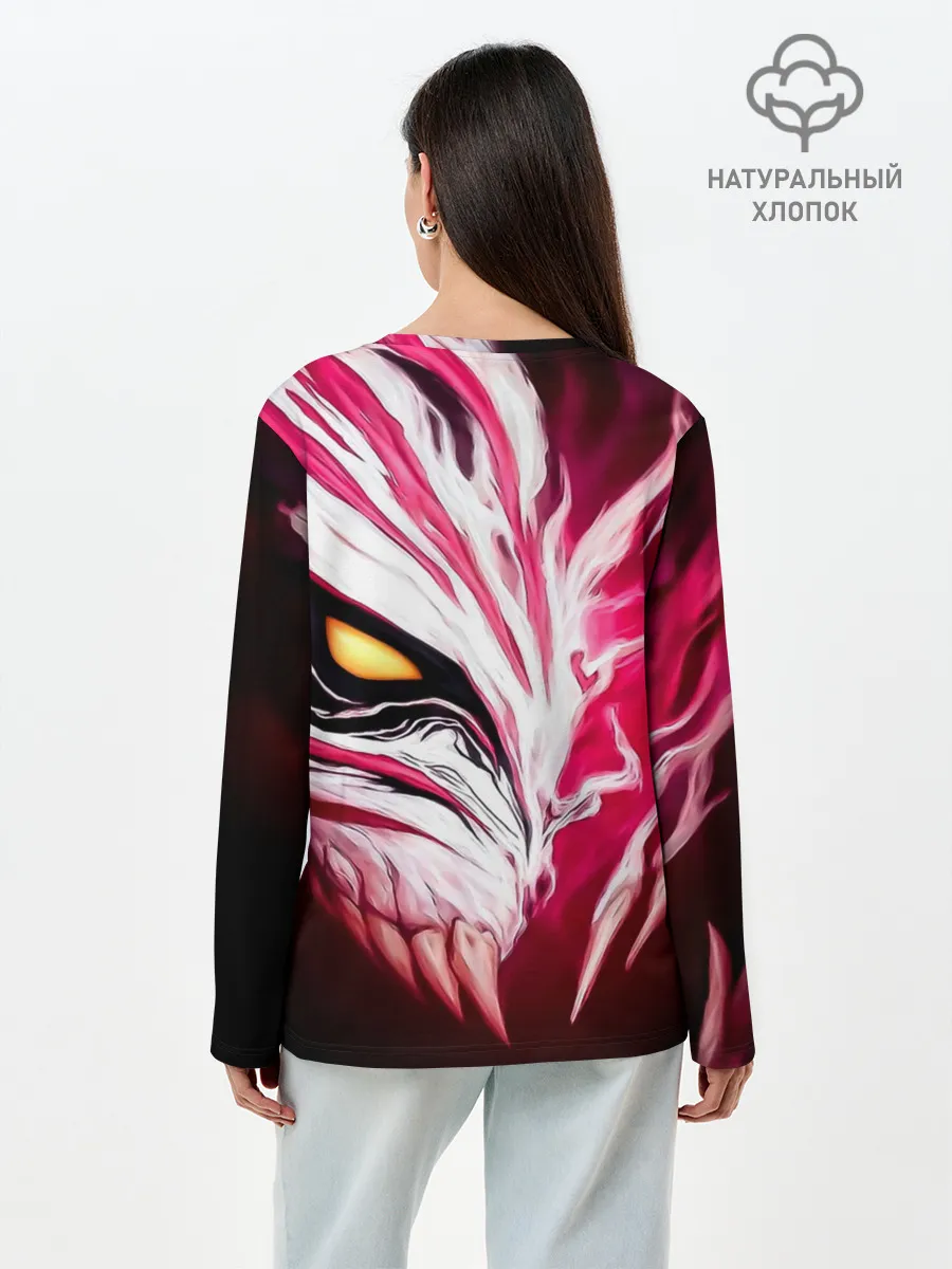 Лонгслив женский. Хлопок / Маска пустого Блич