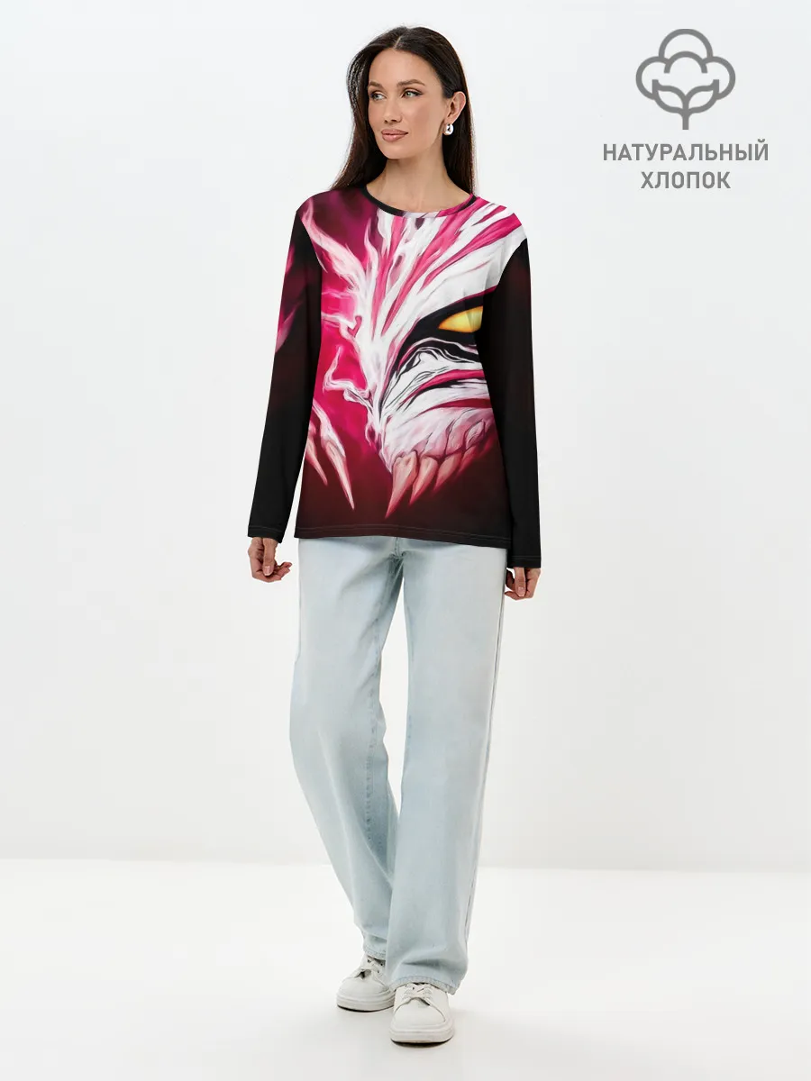 Лонгслив женский. Хлопок / Маска пустого Блич