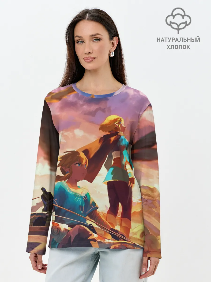 Лонгслив женский. Хлопок / Legend of Zelda | Легенда о Зельде