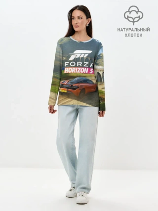 Лонгслив женский. Хлопок / Forza Horizon 5, игра