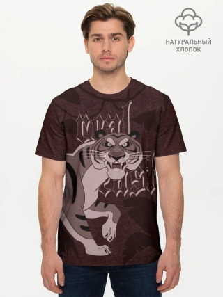 Мужская базовая футболка хлопок / Шархан Red