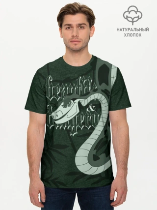 Мужская базовая футболка хлопок / Kaa Green