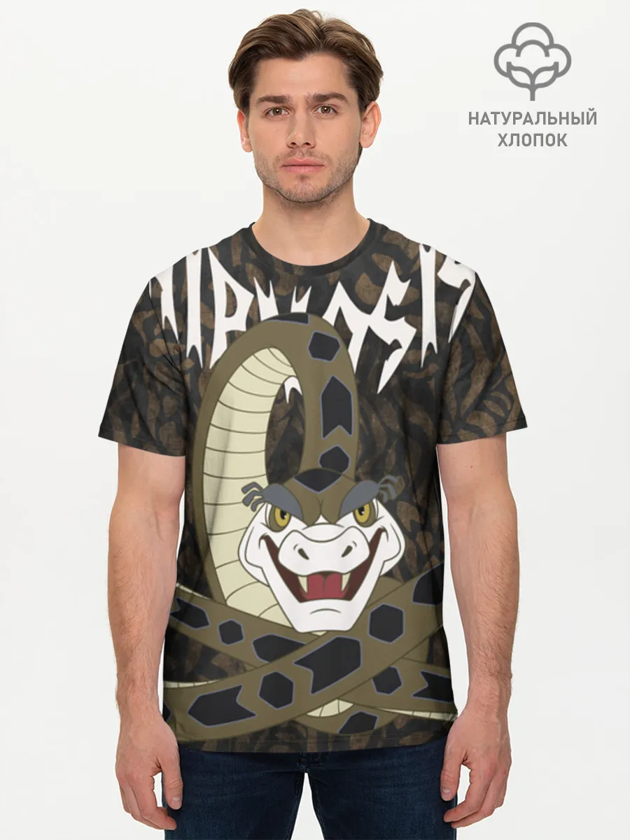 Мужская базовая футболка хлопок / Каа