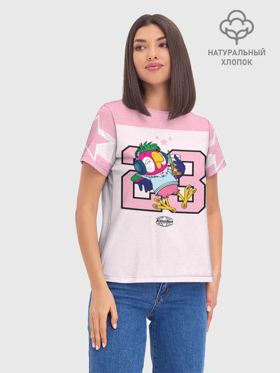 Женская базовая футболка хлопок / Кеша Pink