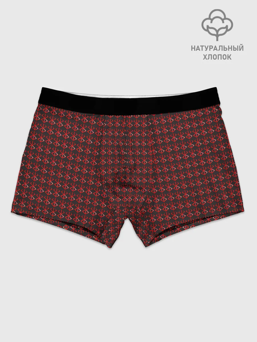 Мужские боксеры / Красный паттерн