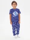 Детская пижама с брюками хлопок / Цветняшки Wolfy Blue