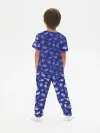 Детская пижама с брюками хлопок / Цветняшки Wolfy Blue