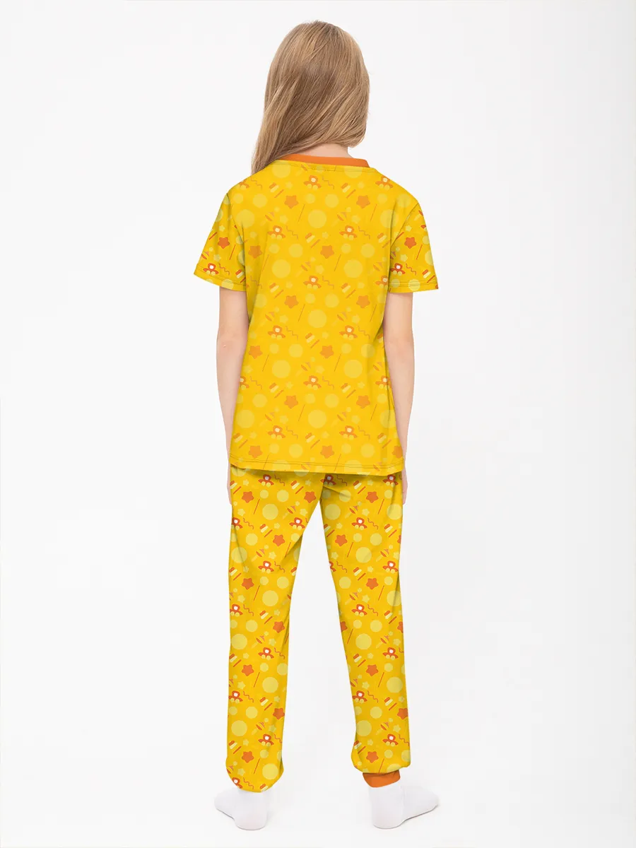 Детская пижама с брюками хлопок / Цветняшки Cheep Yellow